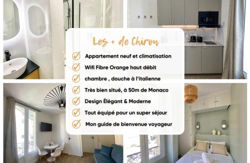 Cap d'Ail Apartment | Appartement moderne climatisé Monaco vue Mer