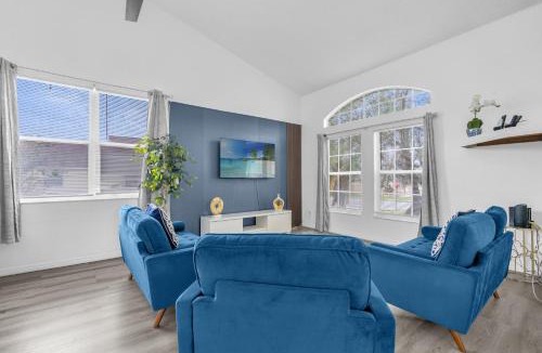 Indian Point House | Beautiful 5BR 4 baths Themed home near Disney and Universal, Private Pool, Gameroom, baby Crib and more