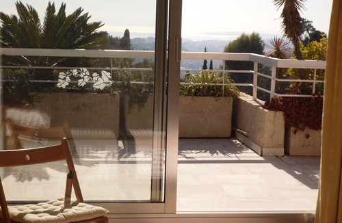 Vence Apartment | Beautiful apartment with stunning sea views, enormous terrace and communal pool
