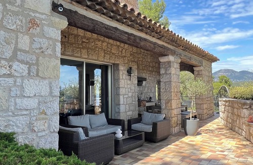 Vence House | Character stone house - Exceptional view 180 ° sea and mountain