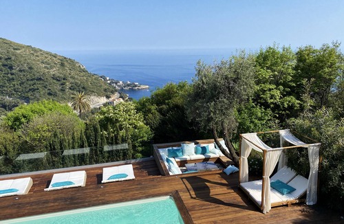 Eze Apartment | Charming bedroom in luxurious villa with seaview