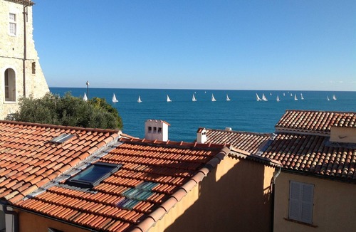 Antibes Old Town House | Classic Vieil Antibes House With Roof Terrace Offering Sea Views