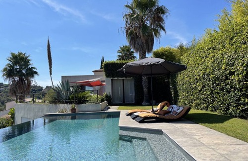 Biot House | Contemporary house with sea view and Biot village, 4 bedrooms, village access on foot