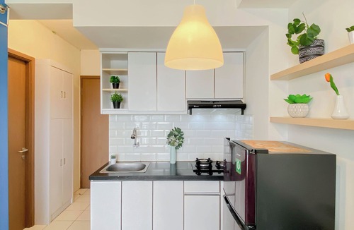 Pancawati Apartment | Cozy With Blue Accent 2Br At Podomoro Golf View Apartment