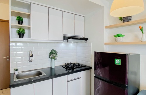 Pancawati Apartment | Cozy With Blue Accent 2Br At Podomoro Golf View Apartment