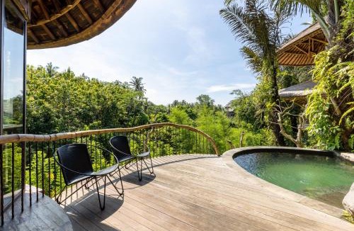 Abiansemal Villa | Eclipse House 4bds Eco Bamboo House Pool RiverView