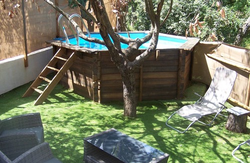 Saint-Aygulf House | ECOLOGICAL WOODEN house - above ground pool WOOD - garden terrace 8 people max