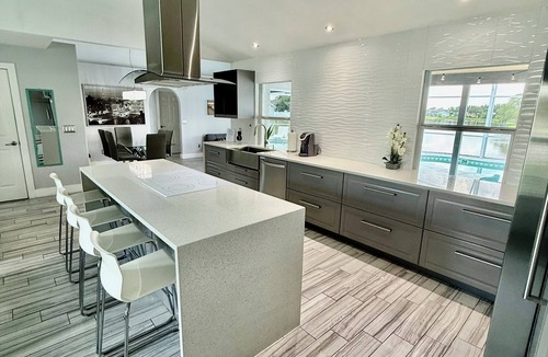 Lakeside Estates House | Escape to Paradise!Luxury Waterfront Heated Pool House in Tranquil Neighborhood!