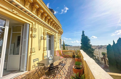 Le Piol Apartment | EXCEPTIONAL NICE Belle Époque apartment, south-facing terrace, luxury hotel comforts.