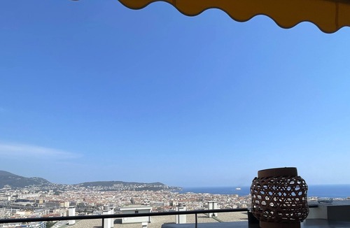 Le Piol Apartment | Exceptionnelle vue mer et Nice, Appart 2 Chambres Standing, Terrasses, Garage
