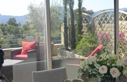 Mandelieu-La-Napoule Apartment | Fabulous apartment, pool, panoramic view, near Cannes, golf, beach