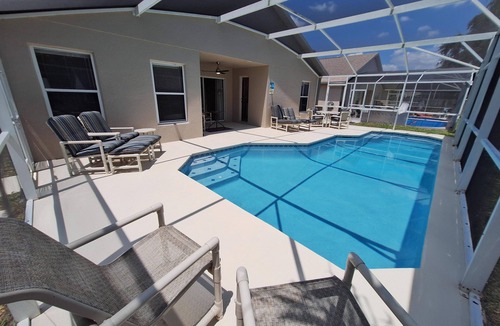 Clear Creek Villa | Five bedroom, three bath home with pool and games room