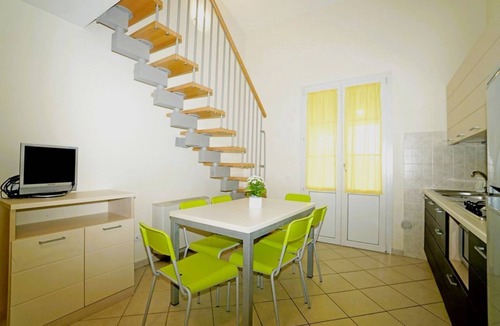 Vada Apartment | Ground floor apartment of 56 m2 composed of a living room with satellite TV, kitchenette complete with dishwasher, fridge with freezer, microwave oven.Double sofa bed, a double bedroom and bathroom.On the mezzanine floor there are two single beds oron re