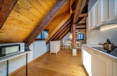 Tarvisio Apartment | GuestHost - A comfortable 94 square meters apartment, perfect for seven people, located on the second floor of a historic building dating back to 1864 and renovated in 2025 while maintaining its historic atmosphere (NO elevator).The property is located o