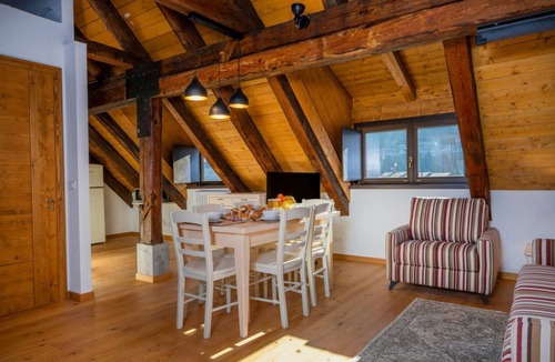 Tarvisio Apartment | GuestHost - A comfortable 94 square meters apartment, perfect for seven people, located on the second floor of a historic building dating back to 1864 and renovated in 2025 while maintaining its historic atmosphere (NO elevator).The property is located o