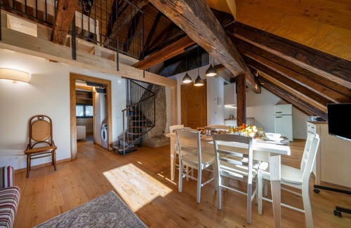 Tarvisio Apartment | GuestHost - A comfortable 94 square meters apartment, perfect for seven people, located on the second floor of a historic building dating back to 1864 and renovated in 2025 while maintaining its historic atmosphere (NO elevator).The property is located o