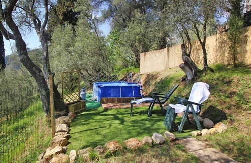 Monteggiori House | Holiday home with above-ground pool and sea view in Monteggiori