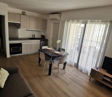 Cros-de-Cagnes Apartment | Lido, private apartment seaside, parking, swimming pool