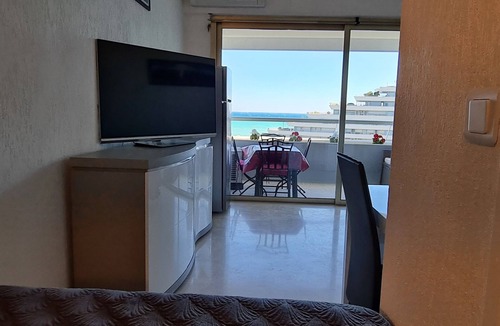 Villeneuve Loubet Beach Apartment | Marina Baie des Anges Enchanting sea view between Nice and Cannes Appt sleeps 4