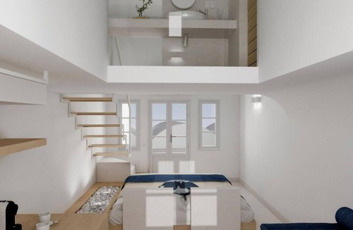 Oia Hotel | Muses Cycladic Suites - Two Level Compact Suite with Outdoor Hot tub & sea view