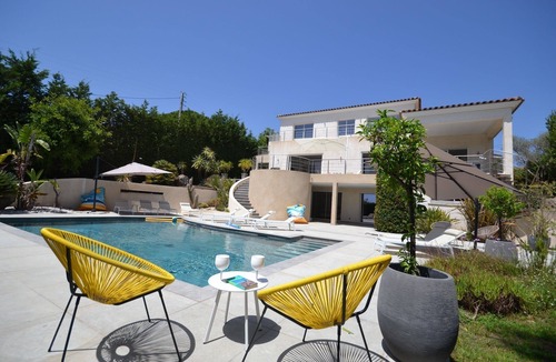 Golfe Juan Villa | NEW! Magnificent Villa with Panoramic Sea View/Pool/Jacuzzi/10 People