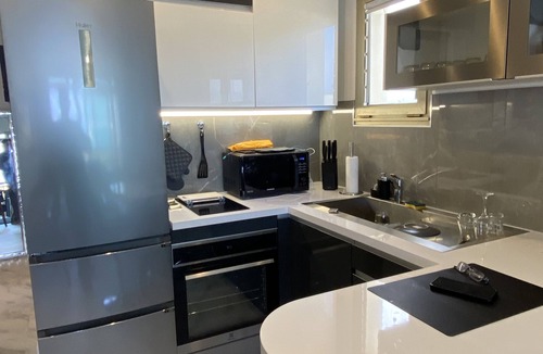 Villeneuve Loubet Beach Apartment | Ocean front view in fully renovated studio