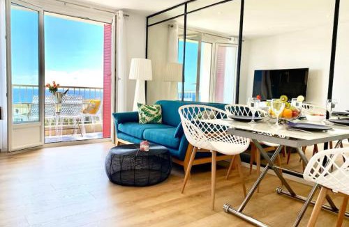 La Californie Apartment | PANORAMIC SEA VIEW - Air conditioning - Terrace - 2 Bedrooms - Kitchen - Wifi - Tramway