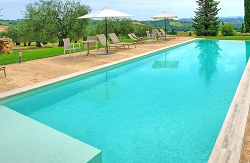 Sarteano Villa | Private Villa with WIFI, sauna, private pool, A/C, TV, panoramic view, close to Montepulciano