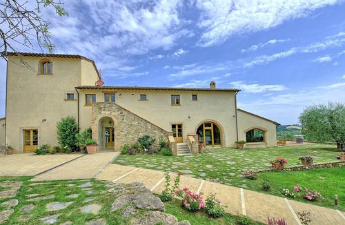 Sarteano Villa | Private Villa with WIFI, sauna, private pool, A/C, TV, panoramic view, close to Montepulciano