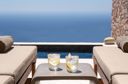 Pyrgos Villa | R 3138 Villa Fiona With Coffee Facilities.Magnifying Mirror & Private Terrace,