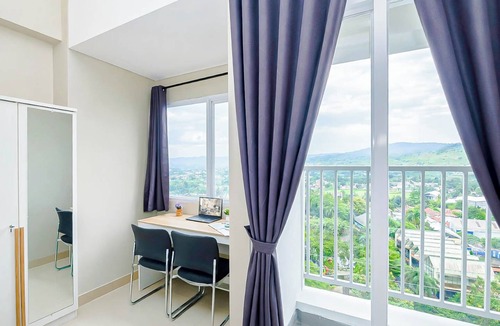 Kedungmanggu Apartment | Restful Studio With City View At Royal Sentul Park Apartment