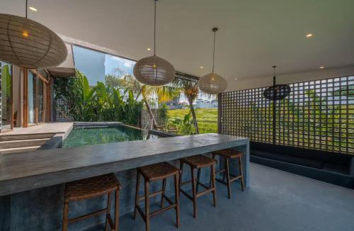 Cemagi House | Ricefield view 3BR designer Villa 1 min from beach