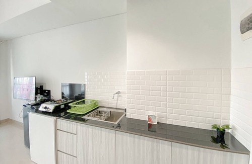 South Tambun Apartment | Simple White Designed Studio At Lrt City Bekasi Apartment