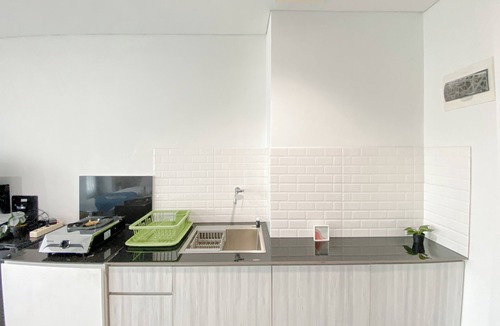 South Tambun Apartment | Simple White Designed Studio At Lrt City Bekasi Apartment