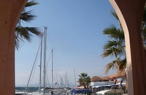 Frejus Plage Apartment | Sleeps 4. On the beach front with sea view, at 20 m from the beach, wi