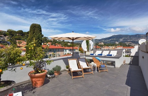 Cap-Ferrat Apartment | Splendid 3 Bedroom Triplex with Beautiful Sea View Terrace, Center Village