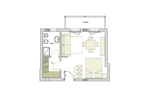 La Pietraia Apartment | Studios, two-room and three-room apartments a few steps from the beach