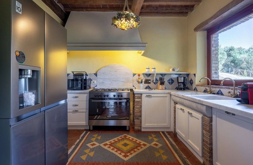 Rapolano Terme Villa | Stunning private villa for 8 people with WIFI, A/C, private pool, veranda and panoramic view