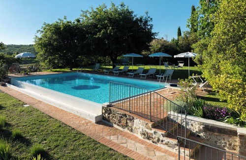 Rapolano Terme Villa | Stunning private villa for 8 people with WIFI, A/C, private pool, veranda and panoramic view