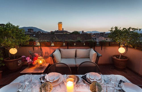 Lucca Historical Center Apartment | Top-Floor Penthouse with Panoramic Terrace in Lucca