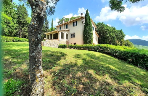 Riparbella Villa | Tuscan villa hill and sea view 10 minutes from the beach with pool, park privacy