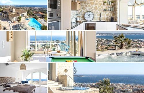 Vallauris Villa | Villa Bastide : Sea view/Hot Tub/Sauna