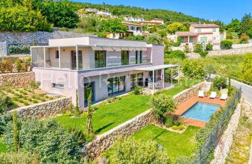 Tourrettes-sur-Loup Villa | Villa Bel Air neuve, piscine, vue mer