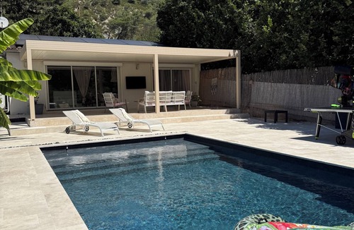 Contes Villa | Villa Casita, exceptional, 20min from Nice and Monaco, swimming pool, jacuzzi, table tennis.