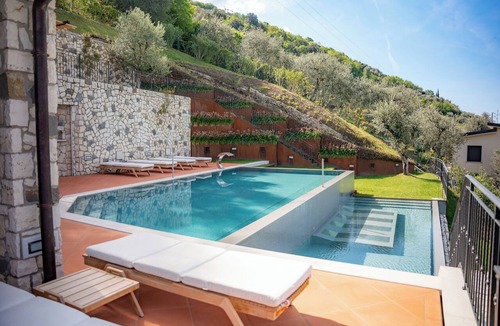 Brenzone sul Garda House | Villa Infinity - Lake view, spa, pool, gym