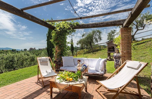 Capannori Villa | Villa Lorena, a Family Vintage Home with Indoor Pool, Air Conditioning, Outdoor Pool, Fitness Room & Wifi