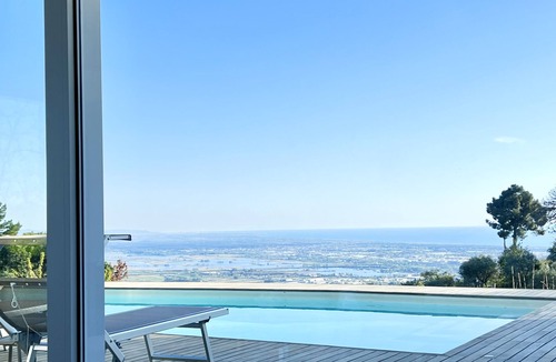 Massarosa Villa | Villa Olympia - Pool Sea View Mountains Lake Nature Sleeps 8 Air Con Wi-Fi