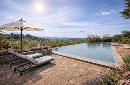 Montaione Villa | Villa Popillo with private pool.