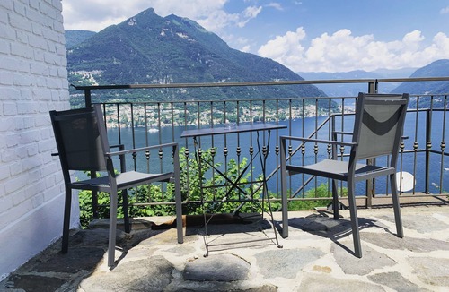 Faggeto Lario House | Villa top view Lake Como