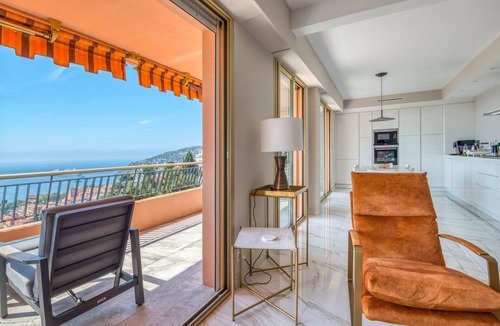 Villefranche-sur-Mer Apartment | Villefranche Bay View - sleeps 5 guests in 2 bedrooms and a luxury sofa bed